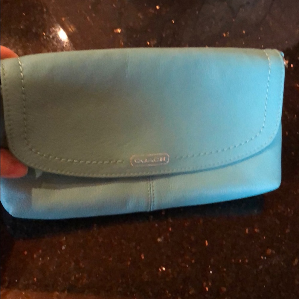 Unused.  Brand new Coach clutch.